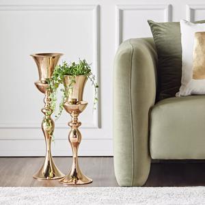 Vase de sol en métal pour la maison et la décoration de mariage Vase d'affichage de fleurs en aluminium de salon Sculpture moderne meilleure vente - Product Image 3