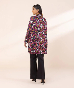 Vestido de césped árabe impreso para mujer El mejor diseño Impreso digital Verano e invierno Kurtis OEM con servicio para ropa de fiesta - Product Image 3
