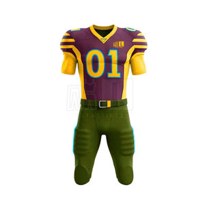 Uniforme de football américain de la meilleure qualité Conception personnalisée du meilleur uniforme de football américain en polyester - Product Image 2