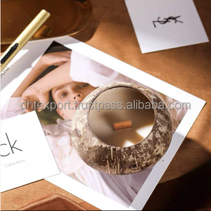 Vela de coco con aroma duradero, cera tradicional de fábrica de Vietnam - Product Image 3