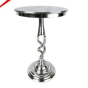 Mesa de Centro Redonda con Acabado Plateado, la Más Vendida del 2026, para Sala de Estar - Product Image 1