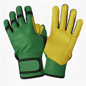 Gants de frappe de baseball personnalisés en cuir de vache souple antidérapant professionnels pour hommes adultes Gants de softball respirants légers - Product Image 6