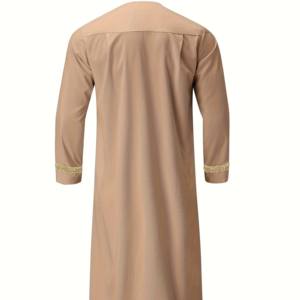Thobe Jubbah islamique pour homme de qualité supérieure, uni, grande taille, respirant, séchage rapide, taille personnalisée avec collection premium - Product Image 6