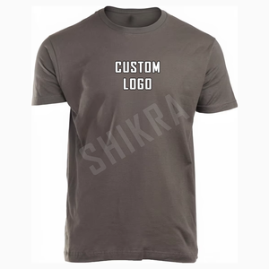 Men's Olive <b>Green</b> Short Sleeve O-Neck Regular Fit 100% Cotton Jersey Casual Streetwear T-Shirt Custom Logo Front Print - Product Image 4