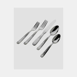 Best Selling <b>gold</b> Finished With diamond cut design Handel Cutlery set for wedding business gift flatware set - Product Image 4