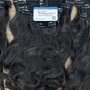 Hot Item <b>Clip</b> <b>in</b> <b>Hair</b> Natural <b>Color</b> Human <b>Hair</b> Vietnamese Human <b>Hair</b> <b>Extensions</b> No Shedding No Tangles - Product Image 4