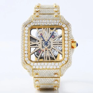 Montre de luxe personnalisée Iced Out VVS Moissanite Diamond Watch Hip Hop Mechanical Watch for Business Gifting Propose from India - Product Image 2