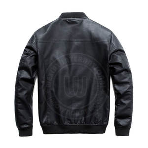 Último estilo al por mayor a prueba de viento hombres chaqueta de cuero superventas impermeable hombres chaqueta de cuero - Product Image 2