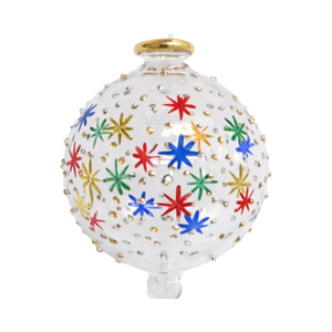 Boules d'ornement en verre soufflé, 2 pièces, ornements de noël - Product Image 1