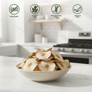 แอปเปิ้ลอบแห้งแบบกรอบธรรมชาติชิปผลไม้ที่ดีต่อสุขภาพไก่งวงไม่ใส่น้ำตาลขนมสำเร็จรูปนานเก็บรักษาบรรจุภัณฑ์จำนวนมาก - Product Image 2