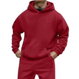 Sublimación en blanco Sudaderas con capucha ligeras Venta al por mayor Pullover Hombres Sudadera con capucha Hombro caído Sudaderas con capucha blancas Hombre - Product Image 1