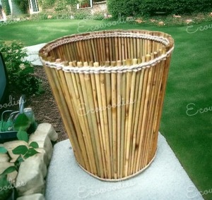 Design classique Vintage bambou panier de rangement ensemble grande capacité jardinières en osier décoration de la maison Pots de plantes d'intérieur - Product Image 1