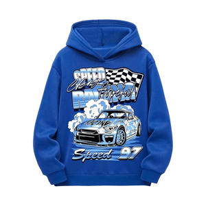 Sweat-shirt à capuche classique pour homme de haute qualité 2025/2026, bleu, pour un usage quotidien décontracté - Product Image 1