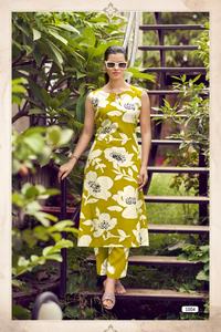 Venta al por mayor exclusiva de poliéster/algodón gasa impresa indio pakistaní fiesta desgaste moda Casual verano Kurti Bottom Tank Tops - Product Image 4