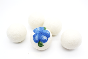 Boule de séchage en feutre faite à la main, best-seller 2023 - Boule de séchage en laine blanche faite à la main - Boule de séchage en laine faite à la main - Product Image 3