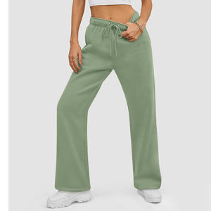 Pantalones de rizo francés de algodón y poliéster personalizados al por mayor, pantalones para correr, pantalones de chándal de gran tamaño - Product Image 6