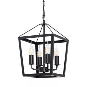 BEL AIR HOME Nora Lámpara colgante 4xE-14 Diseño de metal para comedor Salones de estar-Candelabros Luces colgantes Bombilla NO incluida - Product Image 4