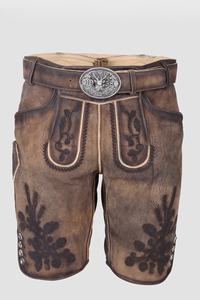 Alta calidad alemán Trachten bávaro Lederhosen Oktoberfest Kurz cabra gamuza lederhose 2025 - Product Image 4