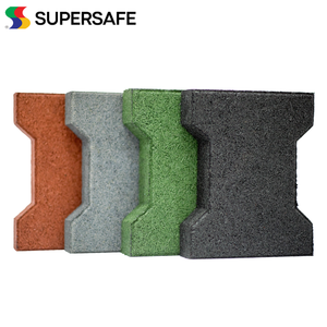 Malaysia Top Supplier Easy Installation Equine Dogbone Pavers Outdoor/Indoor Rubber Flooring for Garden Play Areas Recreational - Product Image 3