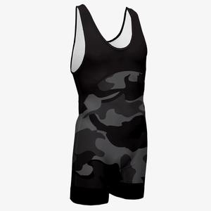 Hot Selling Heat-Transfer Printing MMA Wrestling Singlet Full <b>Body</b> Stretch Lightweight Durable Breathable 2026 Singlets Tank Top - Product Image 3