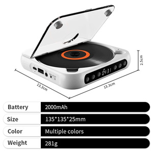 Reproductor de <span class=keywords><strong>CD</strong></span> Bluetooth Personalizado con Repetición con un Clic para Auto, Hogar y Viajes, Compatible con <span class=keywords><strong>CD</strong></span>/<span class=keywords><strong>CD</strong></span>-R/<span class=keywords><strong>CD</strong></span>-RW/MP3/WMA - Product Image 2