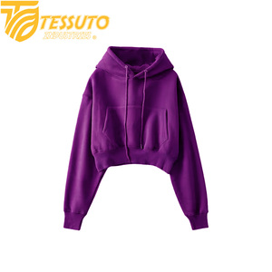 Sudadera con Capucha Larga de Invierno para Mujer, Color Personalizado, Anti-Pilling, Ecológica, Transpirable, de Alta Calidad, de TESSUTO INDUSTRIES - Product Image 6