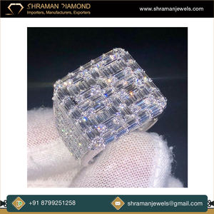 แหวนเพชรมอยส์ซาไนต์ทรง13.16 27.27กรัมสีสุดหรูดีไซน์หรูหราคุณภาพระดับพรีเมียม - Product Image 5