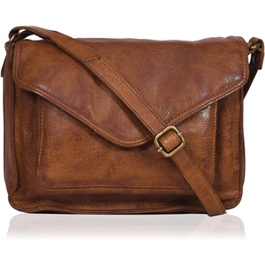 Ladies genuine cow leather <b>satchel</b> crossbody <b>bag</b> minimal design everyday fashion purse - Product Image 4