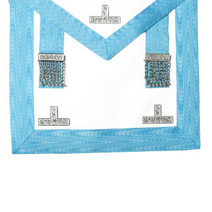 Tablier brodé d'insignes maçonniques fabriqué en usine avec décoration à paillettes et insigne à coudre Design personnalisé pour un maître adorable - Product Image 4