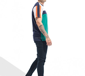 เสื้อยืดแฟชั่นสำหรับทุกเพศเสื้อยืดโอเวอร์ไซส์ผ้าคอตตอนเนื้อนุ่มแบบเรียบสำหรับผู้ชายขายส่ง - Product Image 5