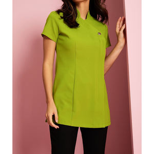 Tenue de travail uniforme pour esthéticienne, style tunique à un bouton, pour massage thaïlandais, spa, hôtel, réceptionniste de salon - Product Image 3