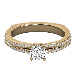 Anillo de Diamantes Solitario de Oro de 18K para Mujer, Joyería Elegante y Lujosa - Product Image 2