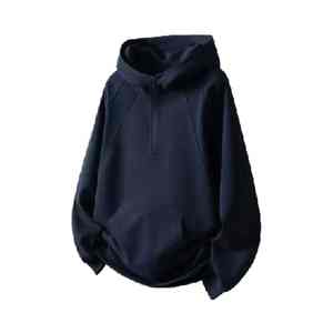 Pull à capuche zippé à motif solide personnalisable pour hommes Sweat-shirts grande taille avec poche kangourou à capuche - Product Image 1