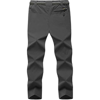Pantalon de randonnée pour homme TBF-067, imperméable, respirant, lavé, séchage rapide, fin, léger, pour le voyage, la pêche, le travail, avec ceinture