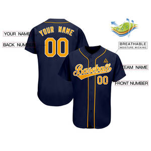 Último Modelo de Camiseta de Béisbol Personalizada, 100% Poliéster, Secado Rápido, Diseño Transpirable, Precio al por Mayor, Personalizable, Ropa de Softbol - Product Image 4