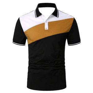 เสื้อเจอร์ซีย์ผู้ชายทรงเข้ารูปพิมพ์ลายโลโก้ตามสั่ง ผ้าทอเนื้อผ้าฝ้าย 100% ระบายอากาศได้ดี ทันสมัย เหมาะสำหรับเล่นกอล์ฟ - Product Image 3