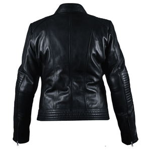 Chaqueta de cuero para motocicleta para mujer, duradera, aprobada por la CE, chaqueta de motorista, elegante chaqueta de montar para seguridad - Product Image 3
