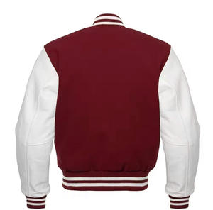 เลตเตอร์แมนแจ็คเก็ตแขนเสื้อหนังระบายอากาศได้ดี - Product Image 6