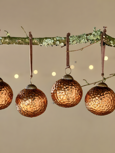 Decorative Christmas Round Glass <b>Ball</b> Hanging Perfect for Christmas Tree Decoration, Wedding Ceremony, Home Garden Decoration - Product Image 4