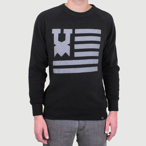 Sudadera estampada de lana de algodón 100% cuello redondo largo buena calidad patrón sólido sudadera de talla grande - Product Image 1