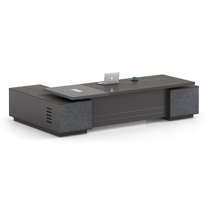 UrbaN CEO <b>Office</b> Desk L Shaped <b>Drawer</b> System Extendable Wooden Panel Customizable Villa Fast Installation New Design Executive - Product Image 4