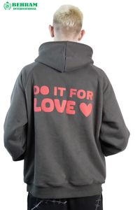 Sweat-shirts à capuche thermiques personnalisés avec logo frontal, en strass, coupe oversize, grandes tailles, 100 % coton, écologiques, unisexe, pour l'hiver, vente en gros - Product Image 3