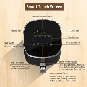 Friggitrice ad Aria con Capacità di 4,2 QT, Funzioni di Arrostire, Riscaldare, Disidratare, Tecnologia Air Crisp con 450°F per Risultati Croccanti in Pochi Minuti - Product Image 2