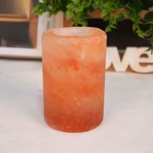 Lámpara de Sal Rosa del Himalaya de Varios Tamaños, Tallada Naturalmente con Técnica Refinada, en Forma de Vaso de Chupito, con Bolsa de Transporte del Fabricante - Product Image 3