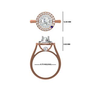 แหวนเพชรห้องปฏิบัติการที่มีเสน่ห์ทางจริยธรรมมีสไตล์ในทองคำ10K 14K 18K สำหรับงานแต่งงาน - Product Image 2