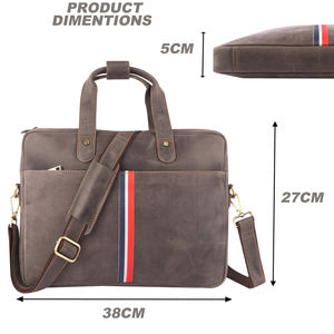 Sacs pour ordinateur portable au design classique traditionnel de marque privée les plus vendus en cuir PU véritable, porte-ordinateurs modernes, durables et étanches - Product Image 2