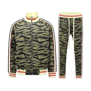 Ensemble de survêtement d'hiver pour homme en coton biologique, fermeture éclair, respirant, léger, polaire, à capuche, jogging, décontracté, athlétique - Product Image 1