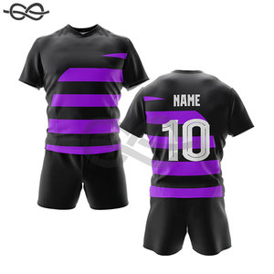 เครื่องแบบรักบี้ดีไซน์ลายนูนสำหรับทีมชุดทีมสั่งทำพิมพ์ซับลิเมชันสำหรับผู้ชาย - Product Image 1