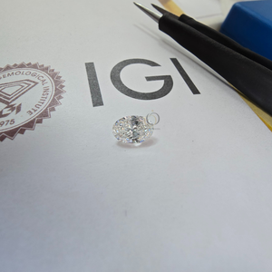 เพชรทรงรีสังเคราะห์แบบขายส่ง น้ำหนัก 1 กะรัต รับรองโดย IGI สี D ความสะอาด VVS1 สำหรับทำเครื่องประดับ ขายส่งจำนวนมาก - Product Image 6