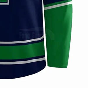 Maillot de hockey sur glace de qualité supérieure, nouveau style, design personnalisé, 100% polyester, séchage rapide et respirant, maillot d'équipe sportive Foge - Product Image 6
